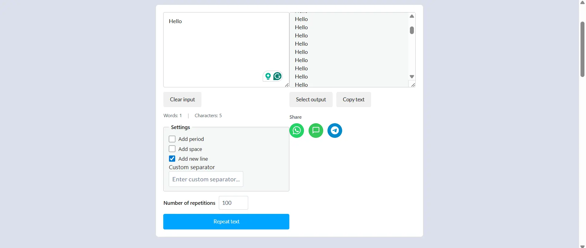 create text patterns by adding spaces and lines